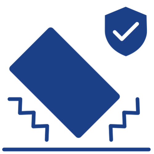 Device protection icon with shield symbol.