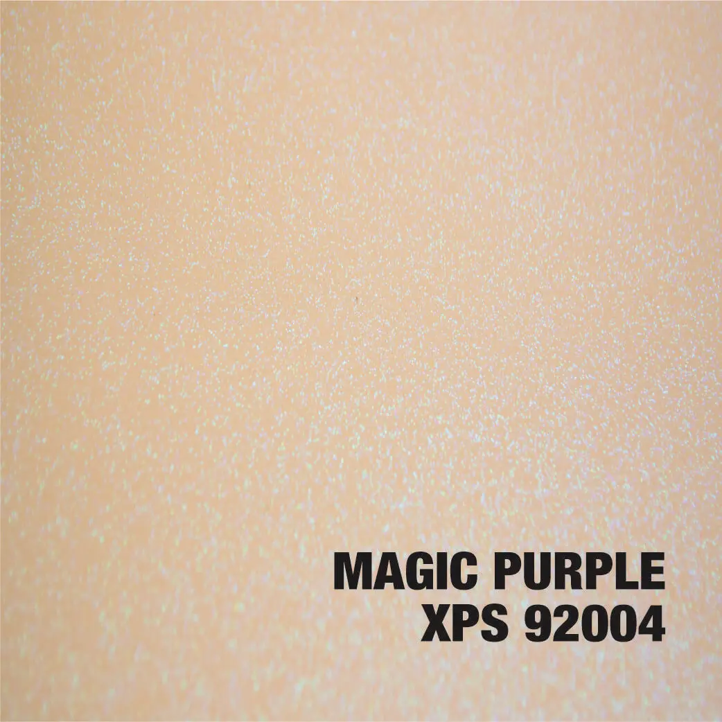 Magic Purple textured surface with text.