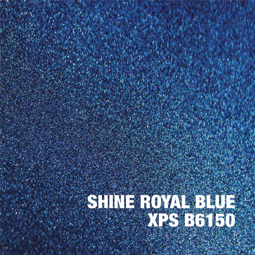 Royal blue textured surface with text.