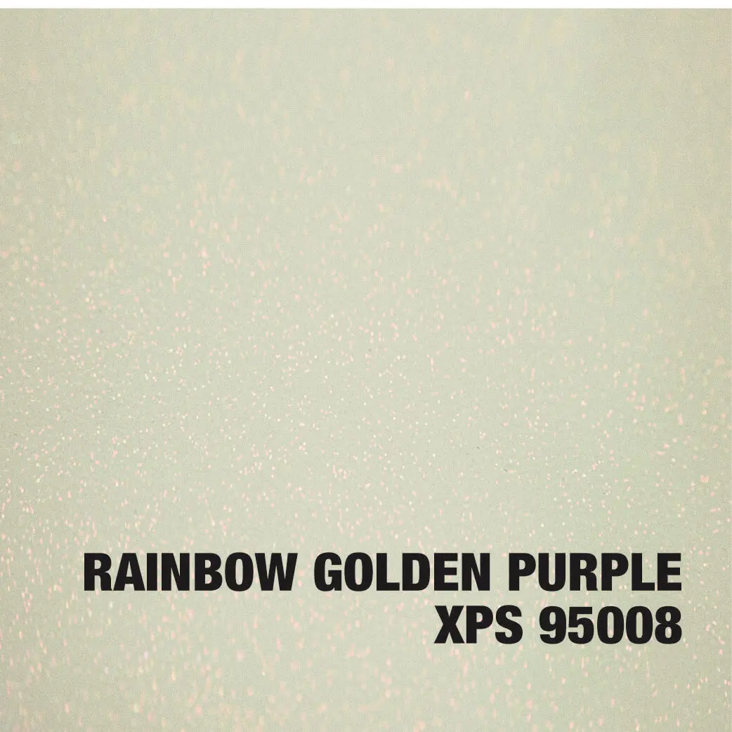 Text: "RAINBOW GOLDEN PURPLE XPS 95008" on background.