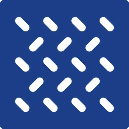 Blue pattern with black diagonal lines.